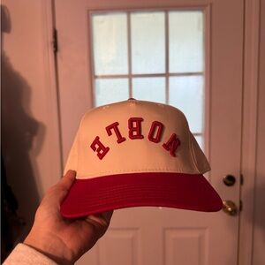 NOBLE OTTO Cream Cap with Red Logo